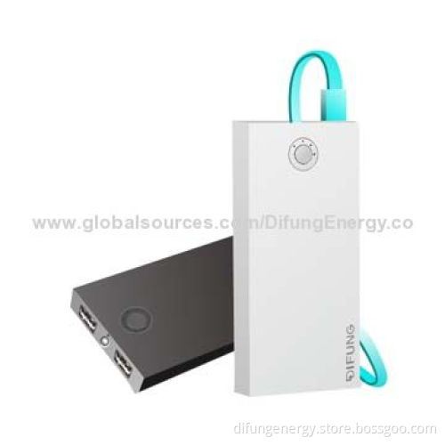Power Banks for Mobile, High-performance Portable 6,000mAh Capacity with Dual-USB